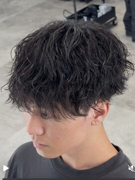 オーバル ジングウマエ(OVARL jingumae) 縦落ちパーマグラスハートマッシュ