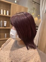 テラスヘアヴィラ 新潟駅南(TERRACEhairVilla)&nbsp;艶髪ピンクカラー