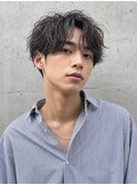 ショートセンターパート縦落ちサーフカール