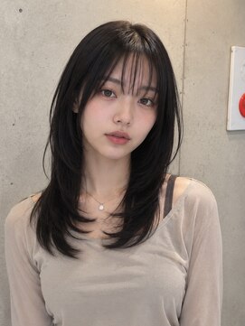 カノエ(canoe) グレージュカラー顔周りレイヤー20代~50代【西新大濠荒戸】