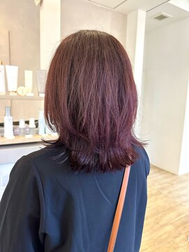 ジュエ ヘアー デザイン(Jue hair design) ラベンダーピンクカラー/ワンカラー/イルミナカラー/知立/30代