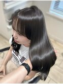 【AYAKI】グレージュ ブリーチ無し レイヤー 髪質改善