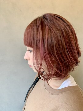 アンドレ ヘア デザイン(Andre Hair Design) pink red color