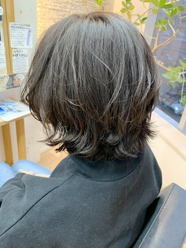 オーシャン(Ocean) [OCEAN Hair&Life藤原純] ミントアッシュ×ショートウルフ☆