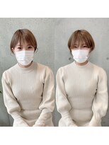 アフィーロ(ACHFILO)&nbsp;マッシュボブ　前髪エクステ　透明感赤み消しアッシュベージュ