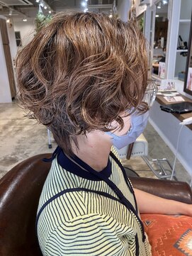 ナルヘアー 越谷(Nalu hair) ボブ→ショート×パーマ/大人かわいい