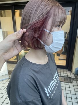 ビューティシモ 川越(Beautissimo) 【永井優衣】ピンクベージュインナーカラー