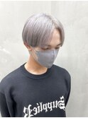 メンズセンター分けハイトーンシルバー【川又】