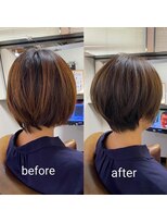 カミケン 方木田店(kamiken.)&nbsp;ふんわり上品こなれショート絶壁解消【カミケン方木田店】