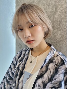 イミ(imi) 大人ボブ/外ハネボブ/ブリーチカラー/小顔カット/髪質改善[登戸]