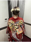 振袖着付け×ヘアセット