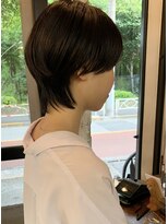 ナタン 自由が丘(NATHAN)&nbsp;ステップボーンカット×オンブレ×カーキベージュ×ボブ髪質改善