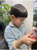 キッズカット/メンズカット/ぱっつん前髪/マッシュ