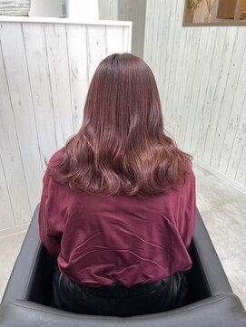 ワク 藤沢店(waku) オレンジレッド/ケアブリーチ