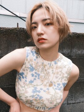 マウロア(MAULOA) 【MAULOA】ハイトーンマッシュ　ブロンドショート