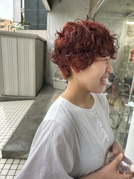 イン(in.) ハードパーマとオレンジ