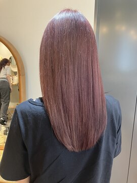 アンド ラ ブランシュ(&.La Blanche) レイヤーカット/ピンクベージュ/夏のヘアアレンジ/髪質改善