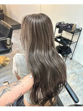 ブレンド 渋谷(BLend) ハイライトブルージュマチルダボブインナーグレージュ前髪