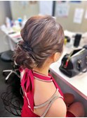 【ヘアセット】 華やかふわふわシニヨン 茅ヶ崎ヘアセット