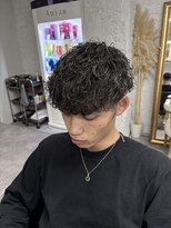 メンズカット リア(Men’s cut riah)&nbsp;波巻きスパイラルパーマメンズマッシュパーマツイストパーマ