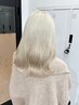 【TAKUMI指名限定】ケアブリーチ特化美容師考案ホワイトトリプルカラー◇