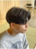 フェザーパーマニュアンスパーマセンターパート