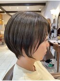 抜け感大人ショートボブ