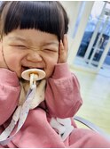 オン眉バング