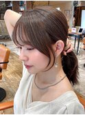 ＊20代30代40代◎小顔薄め前髪顔まわりレイヤーカット後れ毛