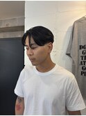 センターパート ニュアンスパーマ