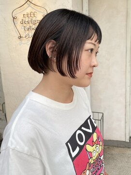 リフデザインラボビオ(riff design labo bio) ミニボブ/顔まわりレイヤー/