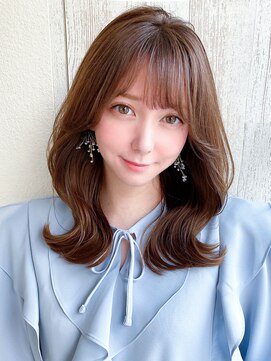 アフロート エル 大阪(AFLOAT L) 【20代30代】顔周りレイヤー/ココアベージュ/ショコラブラウン