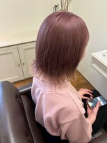 ニュイ 茨木店(nui +)&nbsp;着物ヘア/ダークアッシュ/ミディアムレイヤーカット/茨木