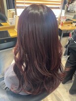 ヘアリゾート粋 トゥジュ 池袋東口店(tujuh)&nbsp;ロングレイヤー/ブラウンレッド/透明感カラー