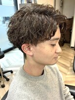 ヘアーサロン フォーメン イデア(hair salon for Men idea)&nbsp;ツイスパ ツーブロック メンズパーマ アッシュカラー【札幌】