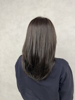 アース 新越谷店(HAIR&MAKE EARTH) ミディアムレイヤー×暗髪グレーカラー