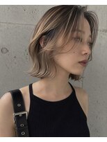 ロコスピアーズ(ROCO SPEARZ)&nbsp;バレイヤージュ風ハイライトマイクロメッシュホワイトベージュ