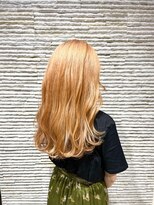 ビスカーム 浦和店(Vis calm)&nbsp;垢抜けハイトーン♪ツヤ感オレンジブロンド×毛先ウェーブ 浦和