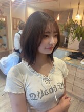 ヘアサロン アンフェール(Hair Salon Amfaire)&nbsp;【rena】layer　bob×late　brown