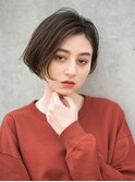 大人かわいい小顔ワンレン{エアリーショート/ミニマムボブ/ボブ}