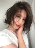 エアリー切りっぱなしボブ