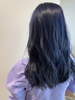 リアン(Lien)&nbsp;Lien☆フォギーベージュ×耳かけボブ×ネイビーブルー