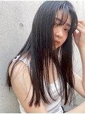 ストレートヘア/暗めカラー/表参道/原宿/外国人風