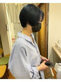 ハンサムショート×ネイビーブラック