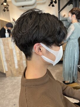 エイト 池袋店(EIGHT ikebukuro) センターパートパーマ@富澤翼