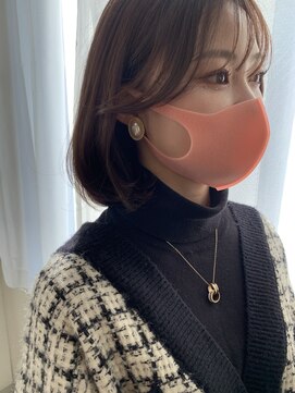 シェノン 西梅田(CHAINON) アッシュカラー/前髪/グレーベージュ/レイヤースタイル