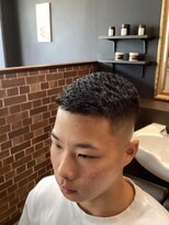 スリーマンズバーバークラブ(THREEMAN'S BARBER CLUB) フェード＋濡れパン