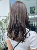 ダブルカラーアッシュブラウンカラーケアブリーチ韓国ハイトーン