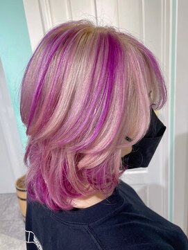 マティーナ ヘアー 池袋(Matina hair) 【筋感パープル】20代30代40代