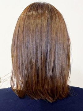 レポヘアー(Repos hair) 20代30代40代髪質改善カラーオリーブベージュ艶感肩ライン